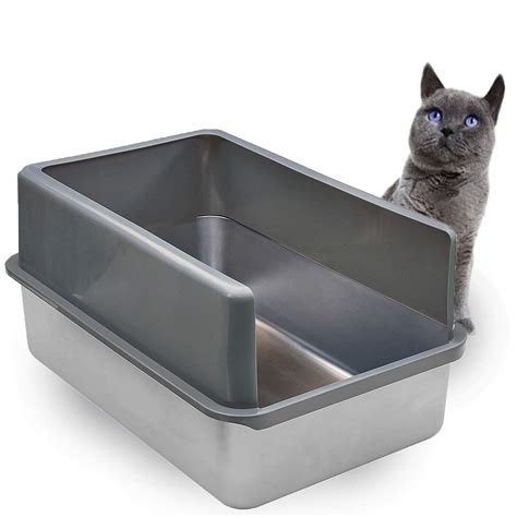 iprimio ultimate stainless steel cat xl litter box|covered stainless steel litter box.